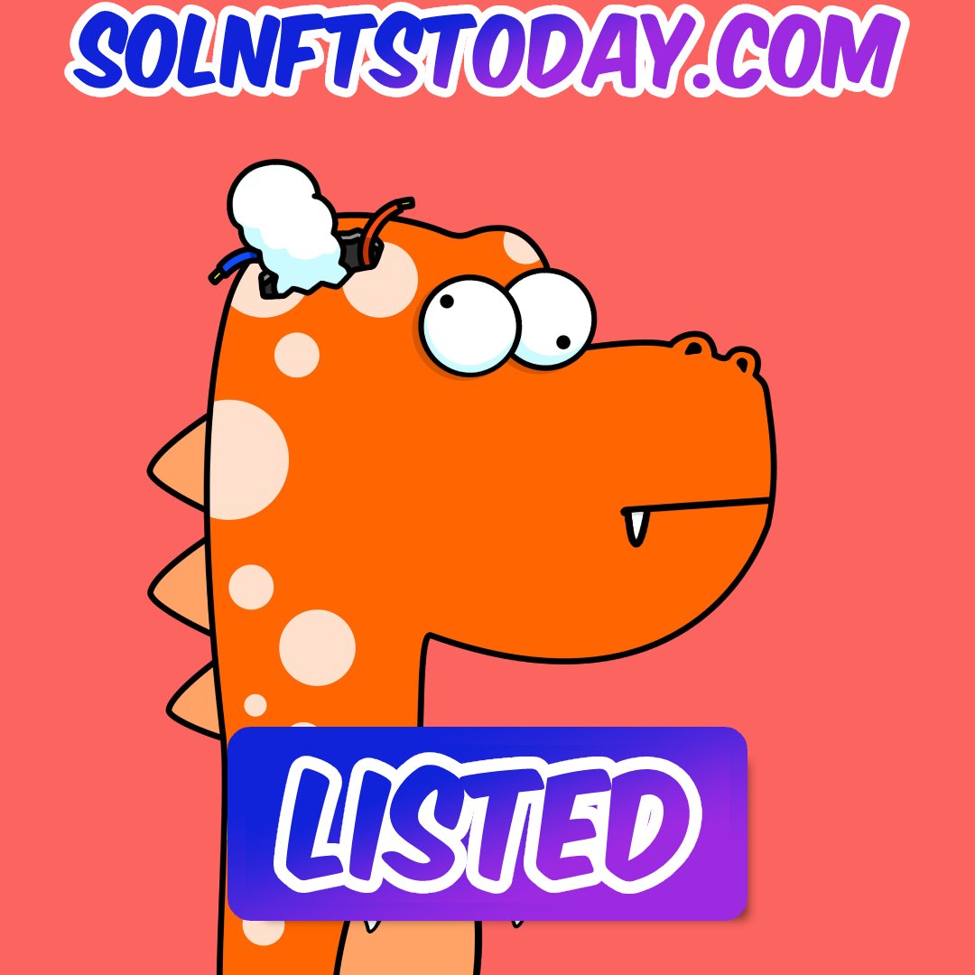 ✅<a href="/DinoSols_NFT/">DinoSols - SOLD OUT!</a> listed on solnftstoday.com 
Save your time browsing for #NFTs and check out the best #SolanaNFTs on our website.

⏰Mint on July 7 - 9 PM UTC.