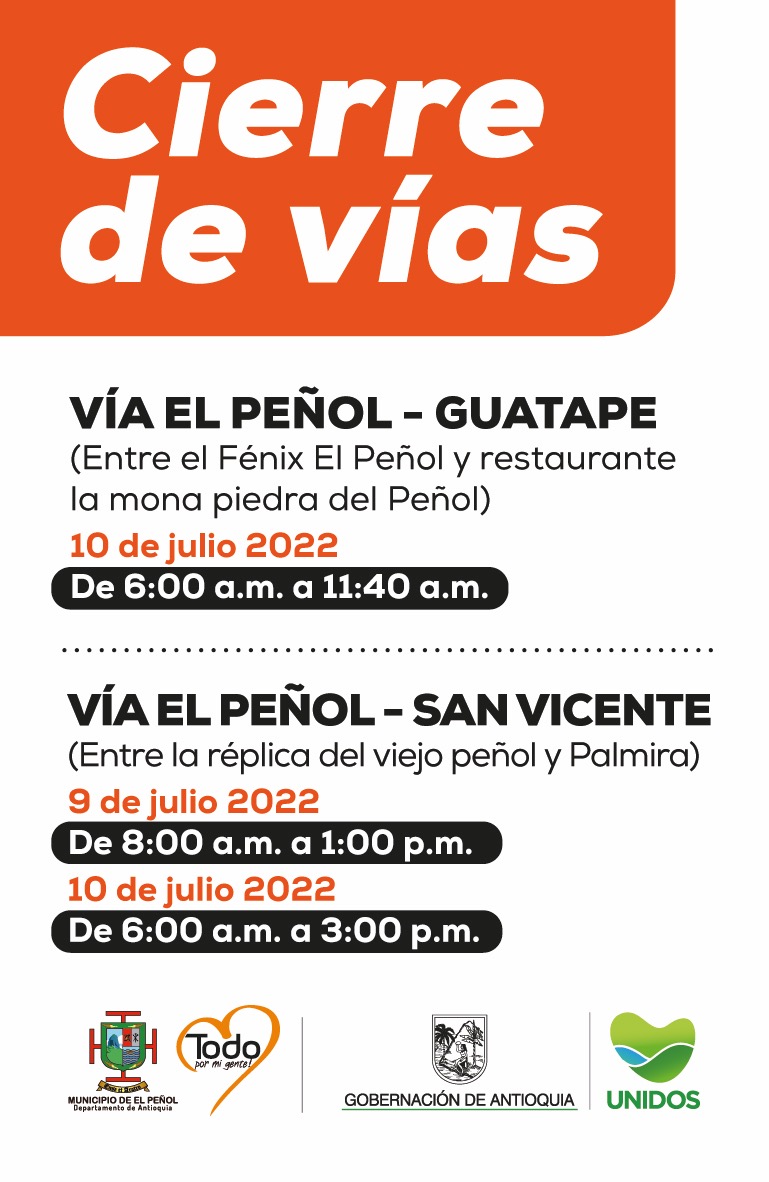 todopormigente's tweet photo. #Atención ❗| Te invitamos a tener en cuenta  los cierres de vía que se harán el 9 y 10 de julio debido a la realización de la Triatlón Sportravel en nuestro municipio👉👉👉 https://t.co/XJh2gr2tS2