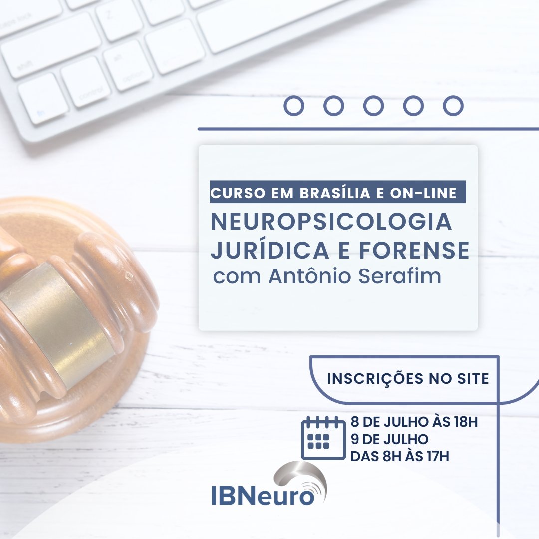 Curso especial com o professor Antônio Serafim, será nos dias 8 e 9 de Julho. 

Quer garantir a sua vaga? Corre aqui no link:

ibneuro.com.br/collections/mo…
