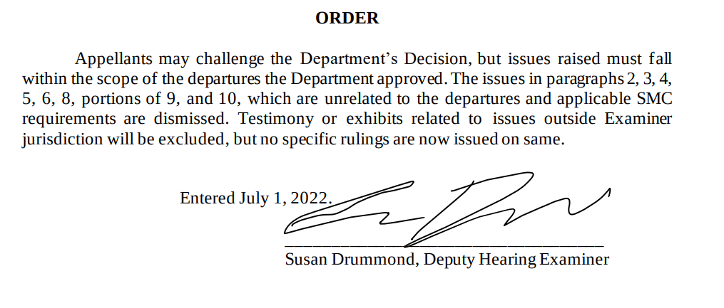 HearingSeattle's tweet photo. On Friday, the Hearing Examiner has tossed out most, but not all, elements of the "Seattle Committee to Save Schools" appeal of the new Rainier Beach High School. A hearing is still scheduled for July 11. https://t.co/Tm4LOKYwbk