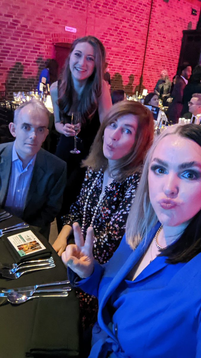 Rachel_Hagreen's tweet photo. Team @bbcstrictly at the Broadcast Digital Awards. Hoping to Salsa our way onto the stage for our award later 💃🏻🪩 #BDA2022 @BroadcastDigi https://t.co/JKYxAn0oc9