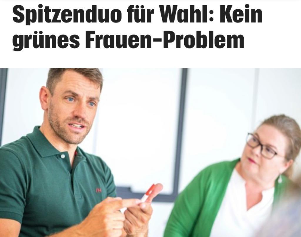 Ist das ein SpitzenDUO auf Augenhöhe? Oder haben die <a href="/gruenetirol/">Die Grünen Tirol</a> ein Frauenproblem? <a href="/gebimair/">Gebi Mair</a> #Spitzenduo #LTW22