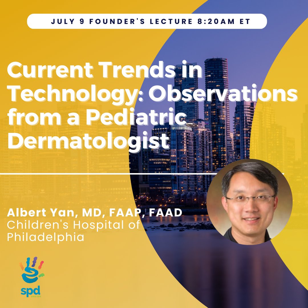 SocietyPedsDerm's tweet photo. If you’re looking for new technology to enhance your #pedsderm practice, you won’t want to miss this morning’s lecture from Albert Yan, MD, FAAP, FAAD (@arcadial). #SPD2022 https://t.co/S1nMGrFRSO