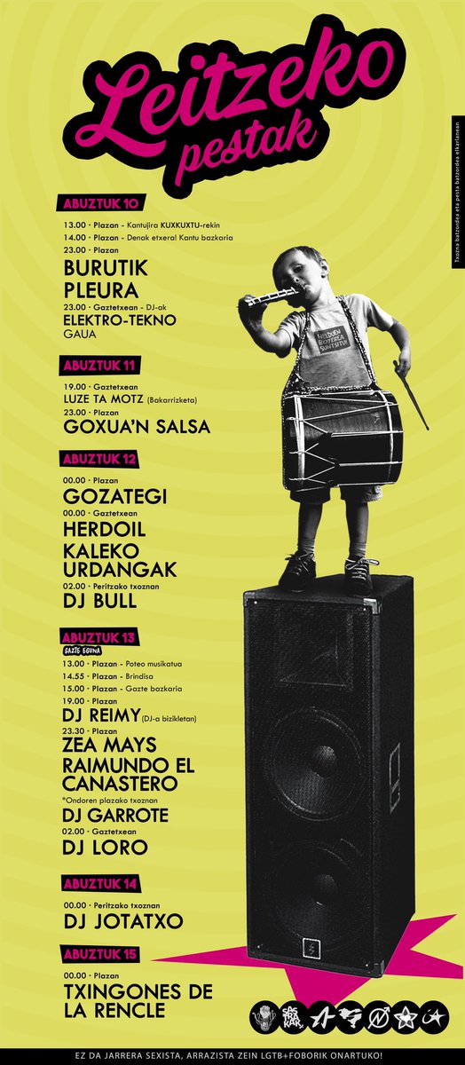 AURTEN BAI!! Leitzeko pestak abuztuk 10etik 15era! Earra izango da!!!! 😙🤪👏🤘🏻✌🏻💃🙈🍃🌻💫✨⚡️🔥🎉❤️‍🔥❗️