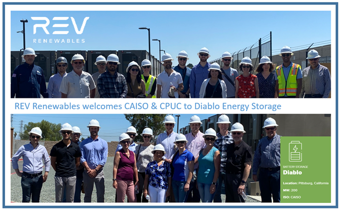 Thank you to @California_ISO &amp; <a href="/californiapuc/">California PUC</a> for visiting <a href="/REVRenewables/">REV Renewables</a>', an <a href="/LSPowerGroup/">LS Power</a>  company, Diablo Energy Storage project in Pittsburg, CA. To learn more about REV’s 2.6 GW and growing portfolio of renewable generation and energy storage, see revrenewables.com.