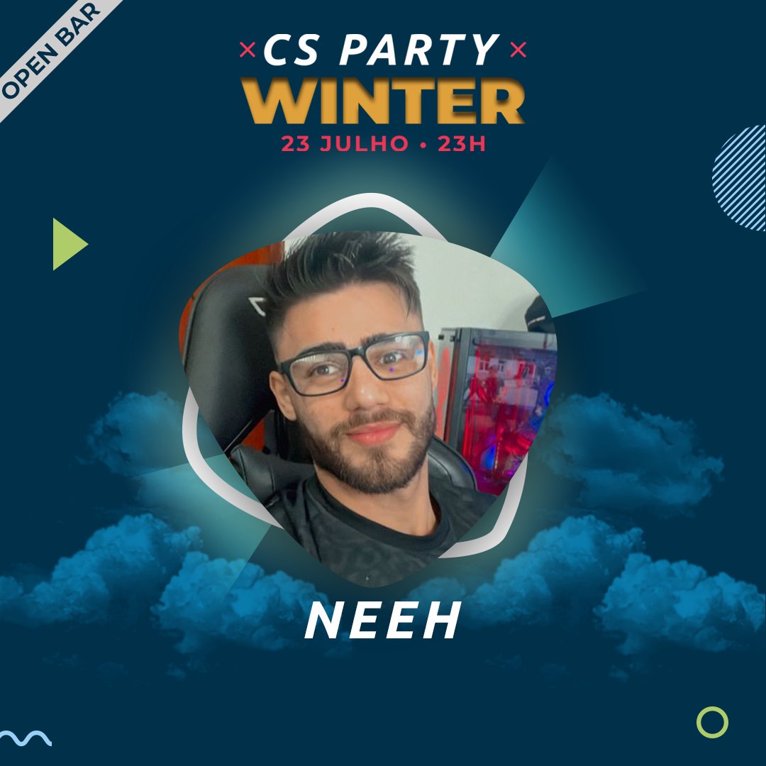 cspartybr's tweet photo. Essa festa vai ser foda!💯 O @NEEHcsgo está confirmado na nossa edição de Winter!

Fiquem ligados que amanhã divulgaremos mais uma presença confirmada.

Compre já o seu ingresso, link na BIO!!! https://t.co/w9tOTWy9L5
