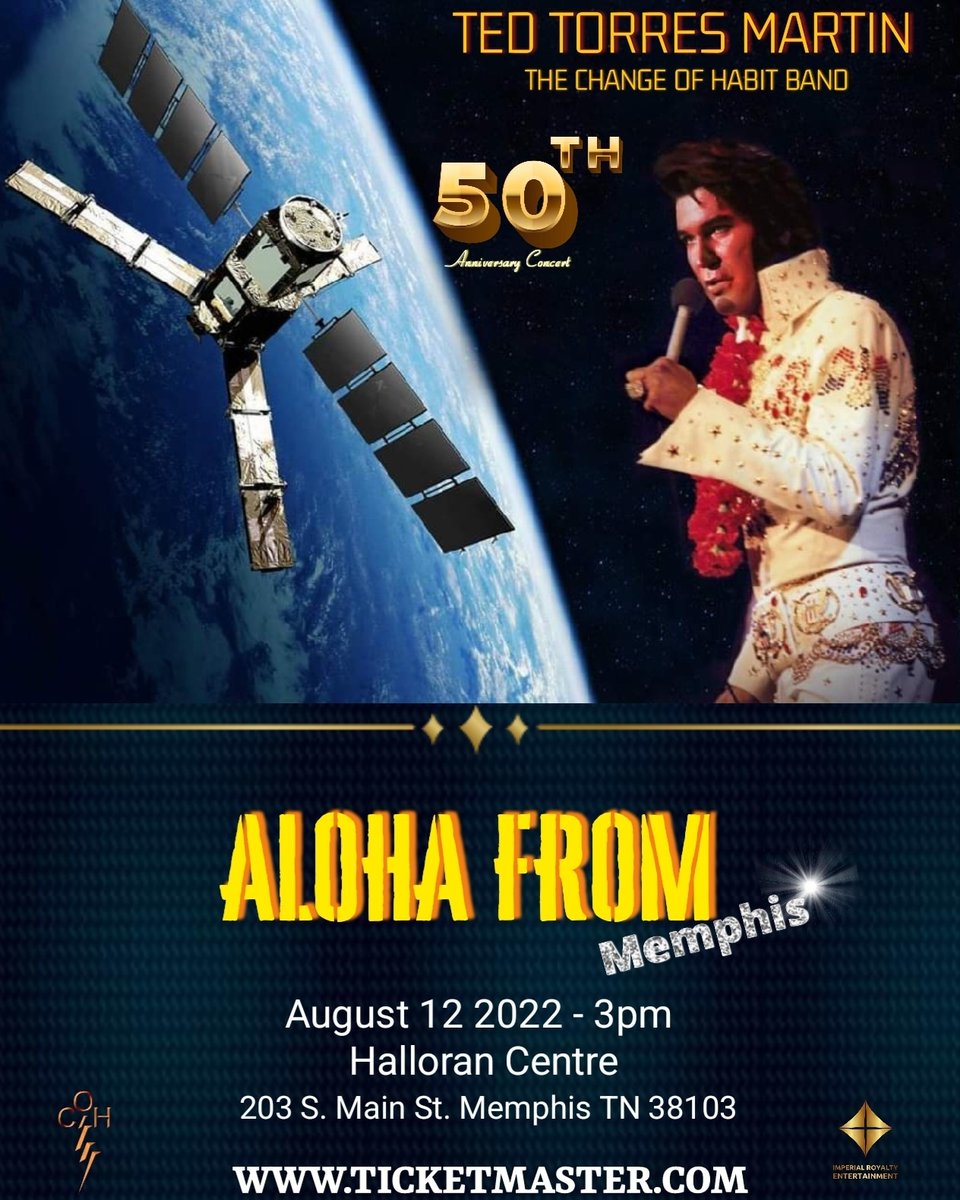 TedTRevisited's tweet photo. Actor/Singer/Songwriter-Musician Ted Torres Martin is bringing an amazing production to Memphis Tn.during Elvis Week 2022.Come see the #1 Elvis vocal stylist in a show you don't wanna miss!
"Aloha From Memphis"
https://t.co/8MerUjz9XR
@elvisradioshow
@ElvisMovie
@TheOrpheumTN https://t.co/fwg5WwCr7w