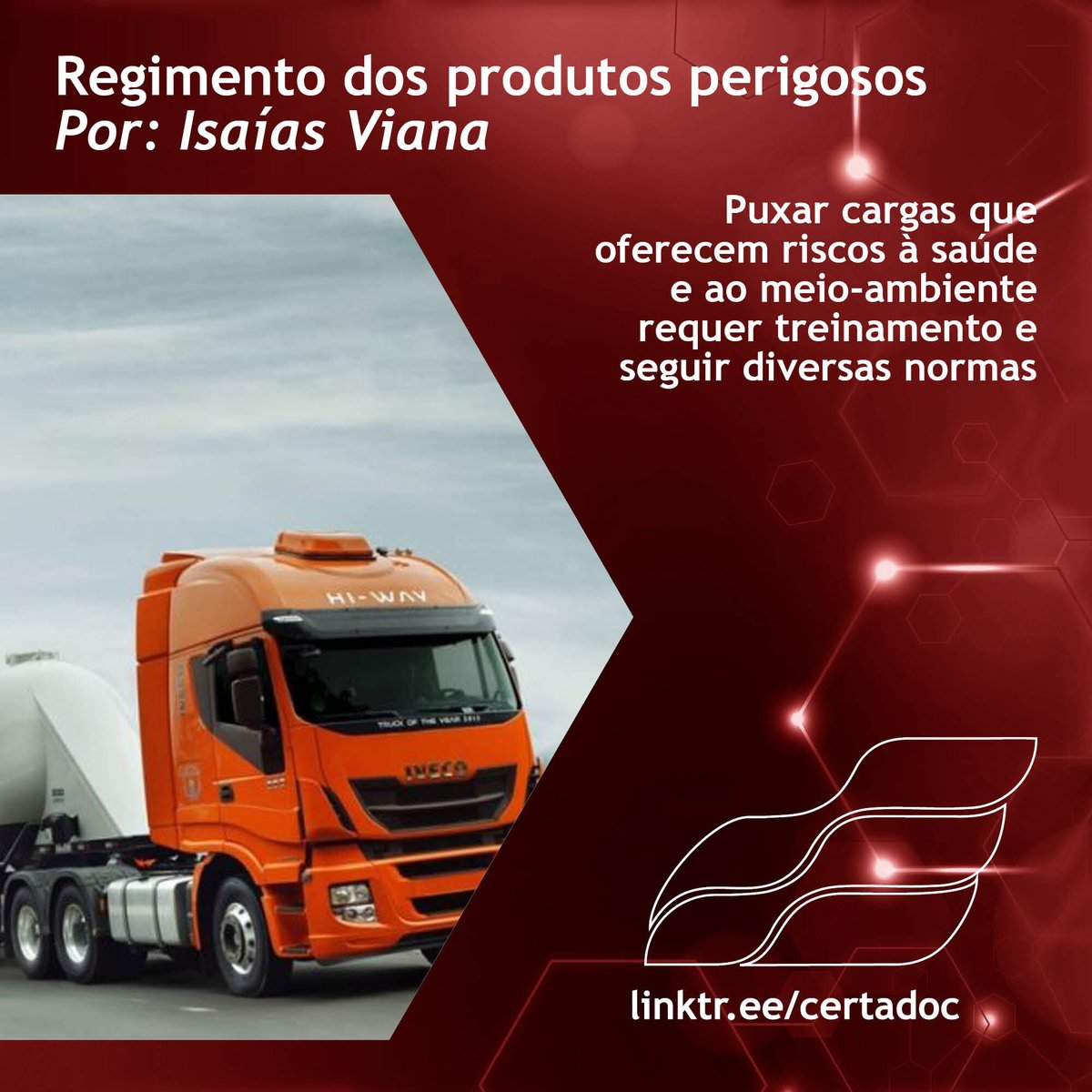 CertaDoc's tweet photo. Regimentos do transporte de produtos perigosos

Leia na íntegra em: https://t.co/LYB1R9pImT

#CertaDoc #CabiAuto #cargaperigosa #cargaexplosiva #gasolina #diesel #etanol #postodegasolina #combustivel #conveniencia #posto #carros #motor #postodecombustivel #gnv #caminhao #truck https://t.co/wpAvDtruPW