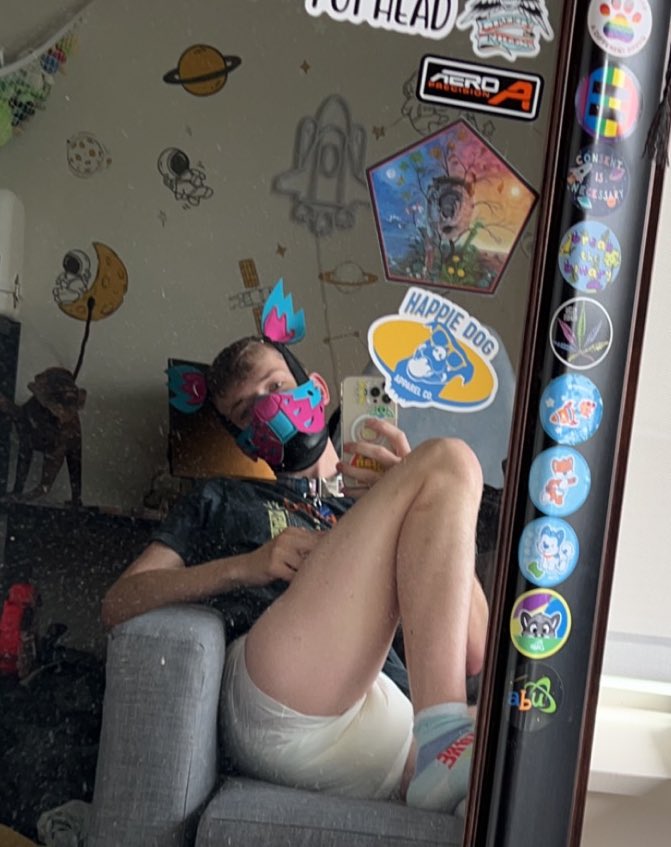 MaxyTheLittle's tweet photo. Had to take this cute photo of me being a padded puppy when I was visiting my Alphas in Seattle! 😁☺️😊 @psychobanditpup @PupKoters #PackCanis https://t.co/OIa9o32dik