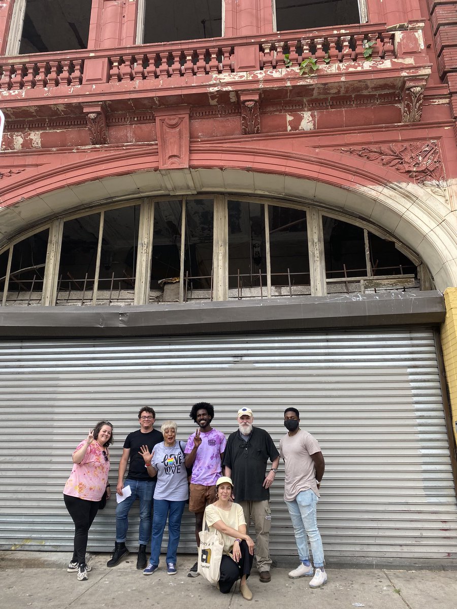 cineSPEAK's tweet photo. ABOUT TODAY! We had a blast hanging out with @whyy’s #MoversandMakers crew—We talked ‘the why’ of our work and showed them ‘round a historic theater in West #Philly 👀 https://t.co/S2Uh7Rt5ZE