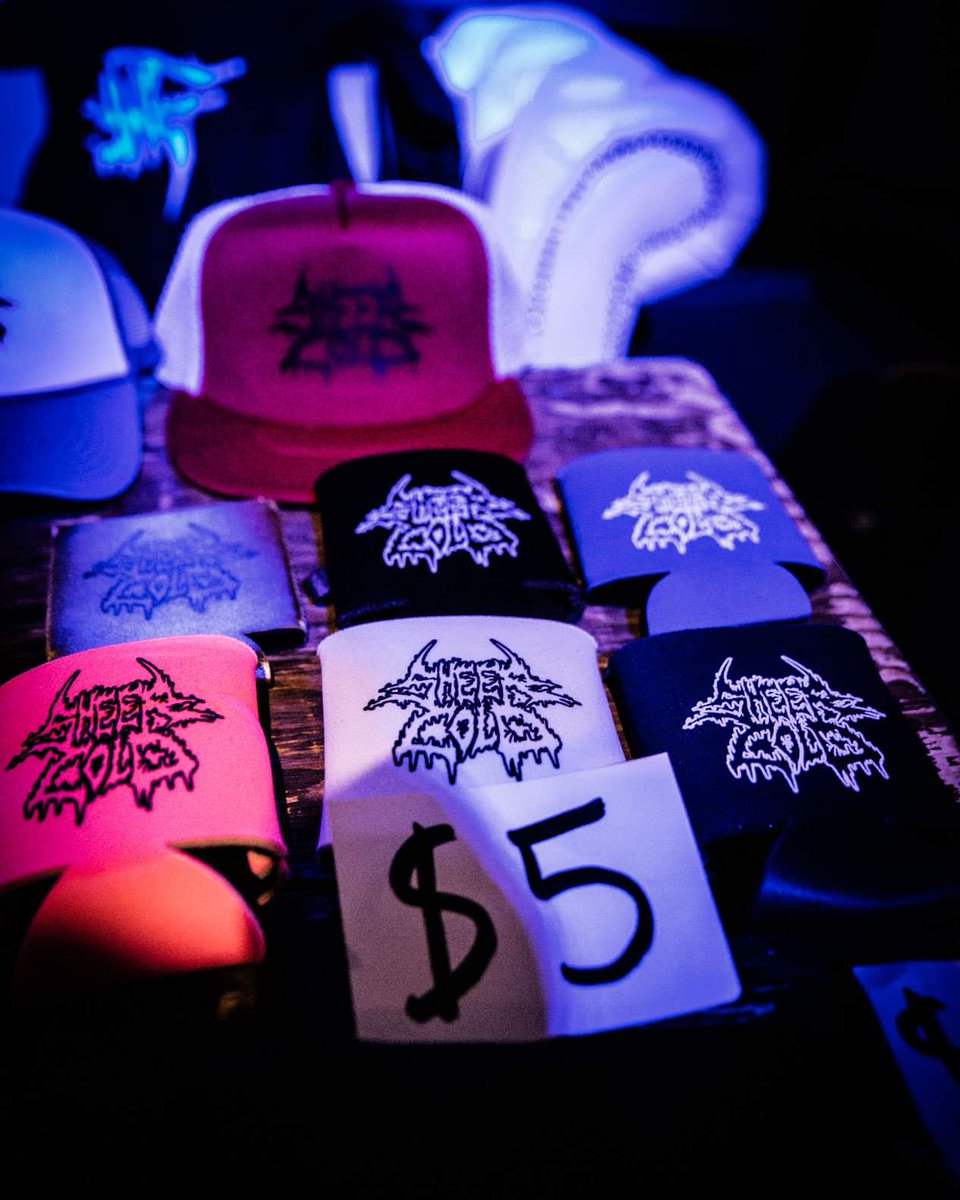 SHEERCOLDband's tweet photo. POV: You're at our merch table. What are you getting? https://t.co/2OgRrngNsb