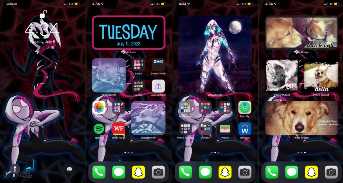 SNWHTQN's tweet photo. 🕸🕸 Changed it up to match my Spider Gwen case #Theme #Gwenom #SpiderGwen 🕸🕸 https://t.co/Flo2akfFNj