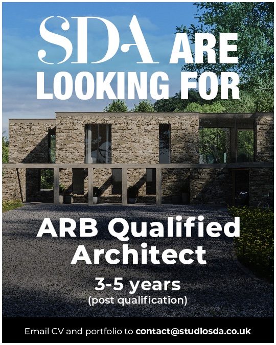 Studio SDA Architecture (@sdaltd) on Twitter photo Due to our continuing growth we are looking for an ARB Qualified Architect, 3-5 years (post qualification)
Flexible working, amazing projects, the opportunity to be an integral part of the Studio SDA family.
Email your CV and portfolio to contact@studiosda.co.uk
#architect #arb Due to our continuing growth we are looking for an ARB Qualified Architect, 3-5 years (post qualification)
Flexible working, amazing projects, the opportunity to be an integral part of the Studio SDA family.
Email your CV and portfolio to contact@studiosda.co.uk
#architect #arb