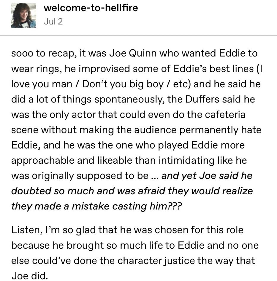 caseohcore_'s tweet photo. forever going to thank joseph quinn for being the best eddie munson there could have ever been. https://t.co/ieGz1Olae5