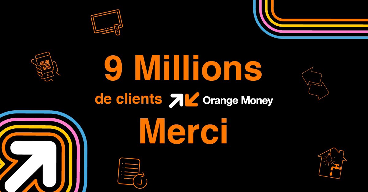 AichaToure's tweet photo. Nous sommes 9 millions d’utilisateurs !
#OrangeMoney continue à renforcer son leadership au #Mali🇲🇱. Merci à nos clients pour leur confiance, à nos équipes pour leur engagement et à nos partenaires qui partagent notre ambition de rendre les services financiers accessibles à tous. https://t.co/0xMx90IYLl