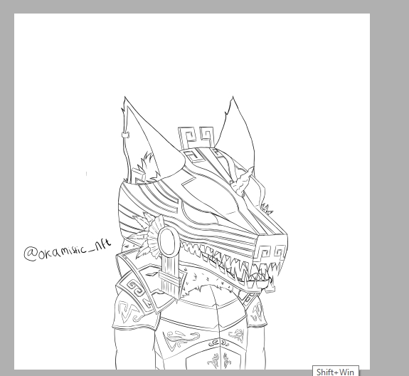 okamistic_nft's tweet photo. I've been doing these details for few days and it's not finished yet, and even it's still a sketch.
what do you think about this Okami ?
this Okami is Shura

#NFTCommunity #NFTcollectibles #NFTcollections https://t.co/ww2xE8ud62