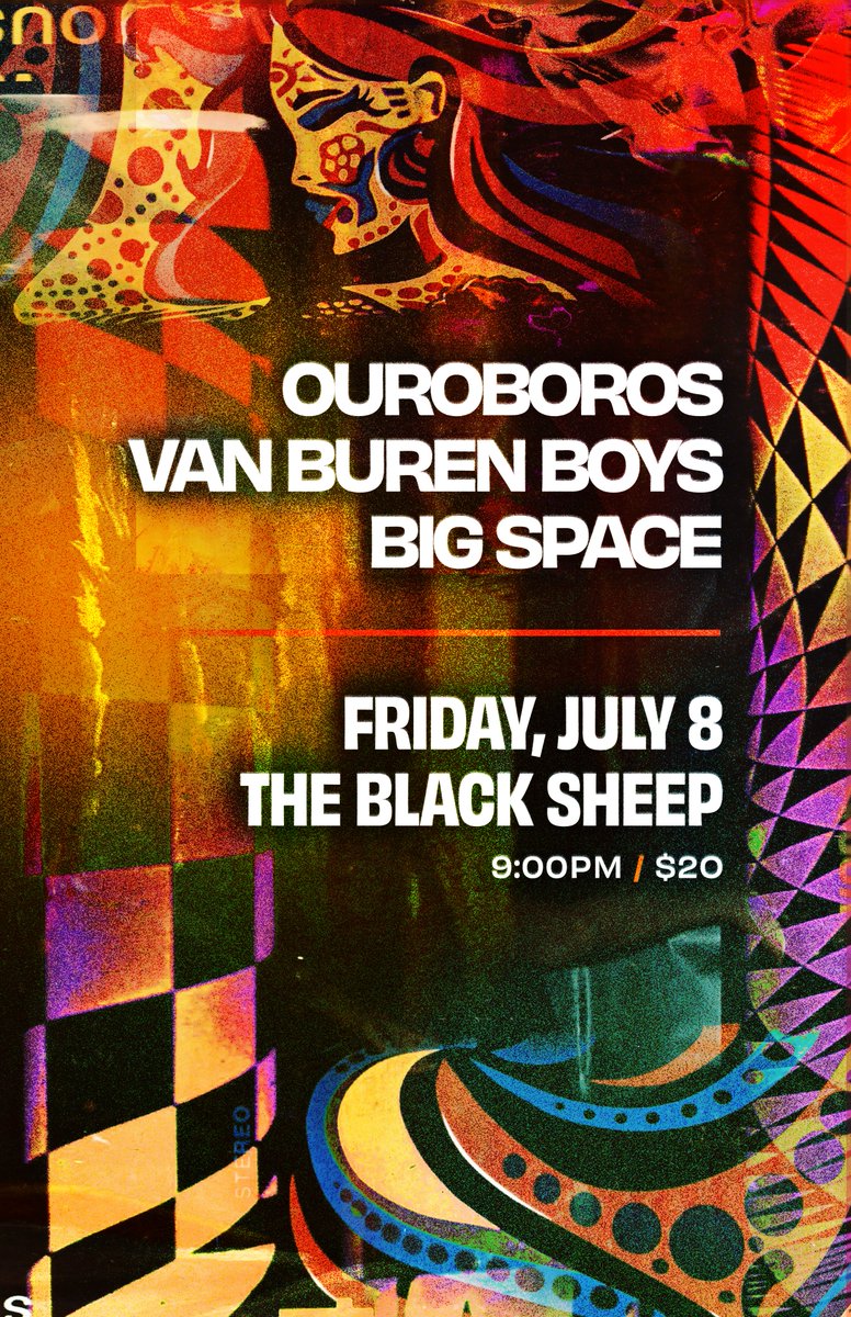 Ouroboros (@yourouroboros) on Twitter photo THIS FRIDAY! We're having a real SHOW at NIGHT with BIG SPACE and The VAN BUREN BOYS!!! 9pm at The Black Sheep. Can't wait to play for all of you FINALLY! <a href="/blacksheepnfld/">blacksheepnfld</a> <a href="/NLLiveEvents/">NL Live Events</a> THIS FRIDAY! We're having a real SHOW at NIGHT with BIG SPACE and The VAN BUREN BOYS!!! 9pm at The Black Sheep. Can't wait to play for all of you FINALLY! <a href="/blacksheepnfld/">blacksheepnfld</a> <a href="/NLLiveEvents/">NL Live Events</a>