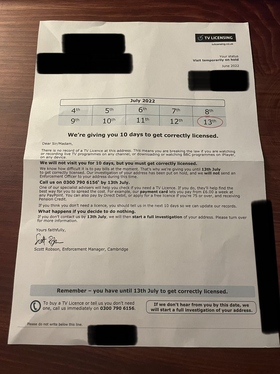 TV Licensing Letter Log (@tvlicensinguk) on Twitter photo 