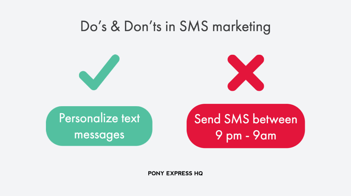 PonyExpresshq's tweet photo. Do's and don'ts of the week💡
https://t.co/CTKaX54DZk
#DoandDont #SMStips #marketingtips #masstextmessaging #digitalmarketing #supportlocal #retails #sportsbiz #restaurantbusiness https://t.co/AS9GU9wT1H