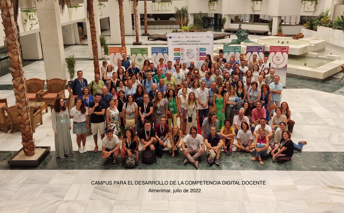 😢 Finalizamos el 🧑‍💻 CAMPUS PARA EL DESARROLLO DE LA COMPETENCIA DIGITAL DOCENTE 🔝

👉#enMarCaDos

Ha sido un auténtico placer compartir esta experiencia. 𝐌𝐢𝐥 𝐠𝐫𝐚𝐜𝐢𝐚𝐬 a todos y todas por hacerlo posible.

<a href="/antsegura/">Antonio Segura</a> <a href="/macarflo/">Manuel Alejandro Cardenete</a> 
<a href="/FormacProfAnd/">Servicio de Planes de Formación</a> <a href="/EducaAnd/">Consejería Desarrollo Educativo y FP</a> ✅
