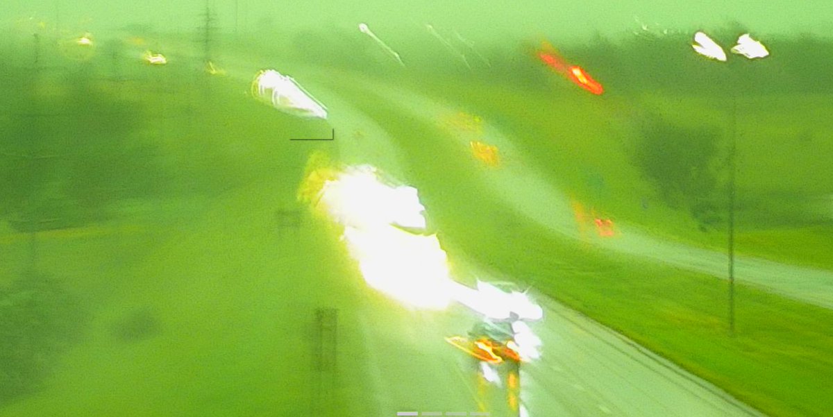 Pictures from <a href="/SouthDakotaDOT/">SDDOT</a> cameras as today's storms blew through the Sioux Falls area. #kelowx #kelonews