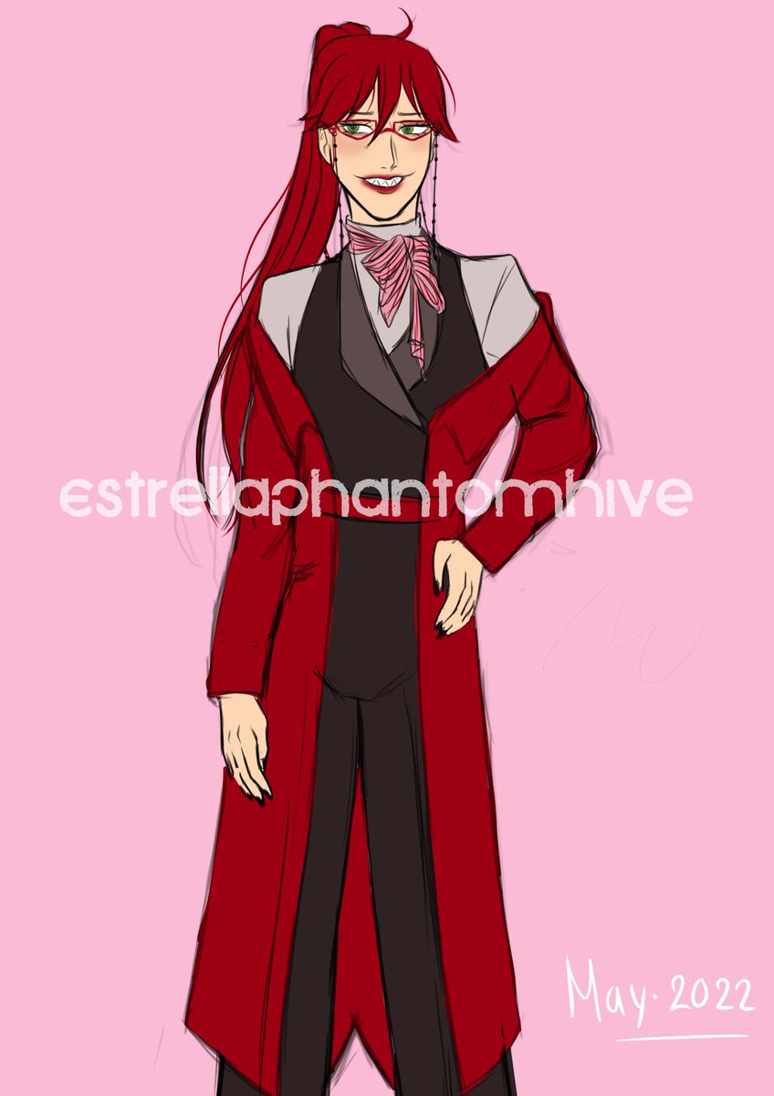 phantomtaker245's tweet photo. From the same Au "grow up" I think some shinigami changed their look a bit.
#kuroshitsuji #blackbutler #kuroshitsujiau #blackbutlerau #grellsutcliff https://t.co/15Kd1ygSst