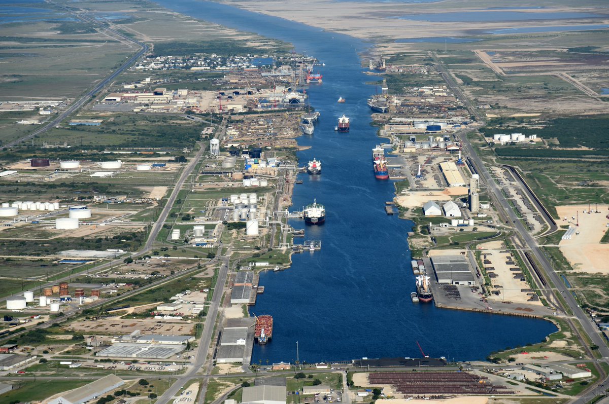 TxDOT's tweet photo. The Port of Brownsville will host the Brazos Island Harbor Channel Improvement Project Signing Ceremony Wed., July 6 at 12pm at the Port of Brownsville. By deepening the channel, the port will become one of the deepest ports on the Gulf of Mexico. #TxDOTMaritime https://t.co/Hxk5YtmVr6