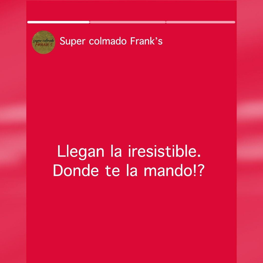 FranksDR_'s tweet photo. El súper colmado Frank’s esta más prendio' que la luz de tu casa   #FranksIrresistible https://t.co/omascvErIb