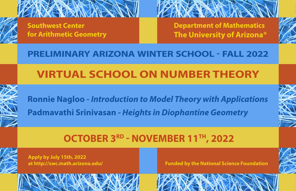 AWSmath's tweet photo. The deadline to apply for the 2022 virtual Preliminary Arizona Winter School (PAWS) is July 15, 2022. Visit https://t.co/tfib7rmFav for more information, and please spread the word! https://t.co/F1MB2kYL6B
