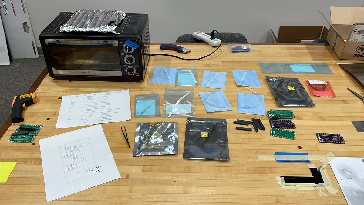 BrownDogGadgets's tweet photo. A fun time for everyoneโฆ baking something prototype PCBs today. SMT parts really make your appreciate pick and place machines.
#stem @oshpark #prototype #oshpark #smt #pcb https://t.co/2yYyq7HhEY