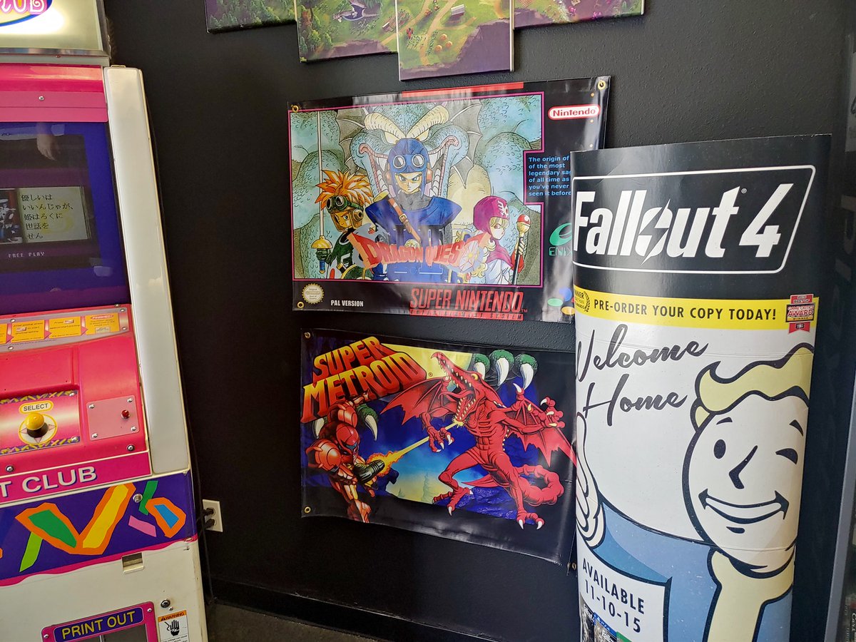 RetroGameVault's tweet photo. Hello everyone! Bronson from over here at The Retro Game Vault! The first set of banners from our latest restock have arrived! Got lots of choices to pick from, and lots of games going out on the floor as well! Open as usual from 12-7 Mon-sat. come stop by!
#retrogamevault https://t.co/ImnzNin7On