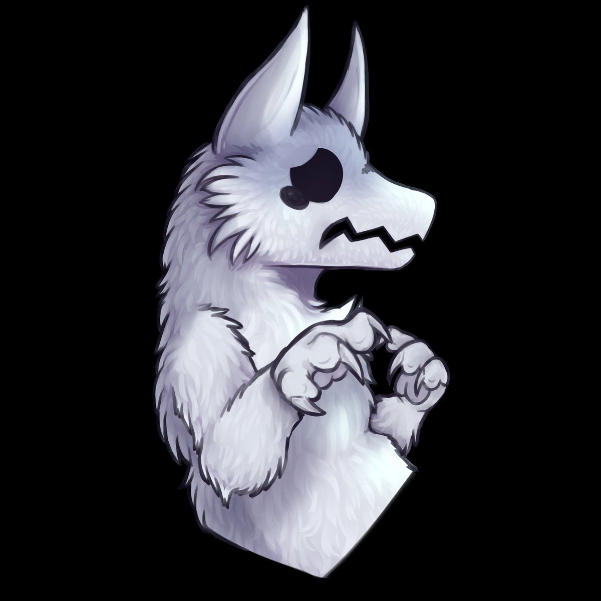 blacksheepiess's tweet image. My take on @TheftKing2&apos;s avatar! loved making this little guy extra fluffy :) #antithefttracking (1/2)