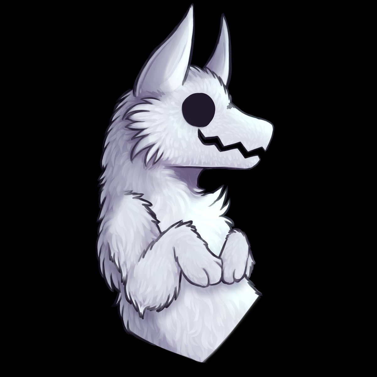 blacksheepiess's tweet image. My take on @TheftKing2&apos;s avatar! loved making this little guy extra fluffy :) #antithefttracking (1/2)