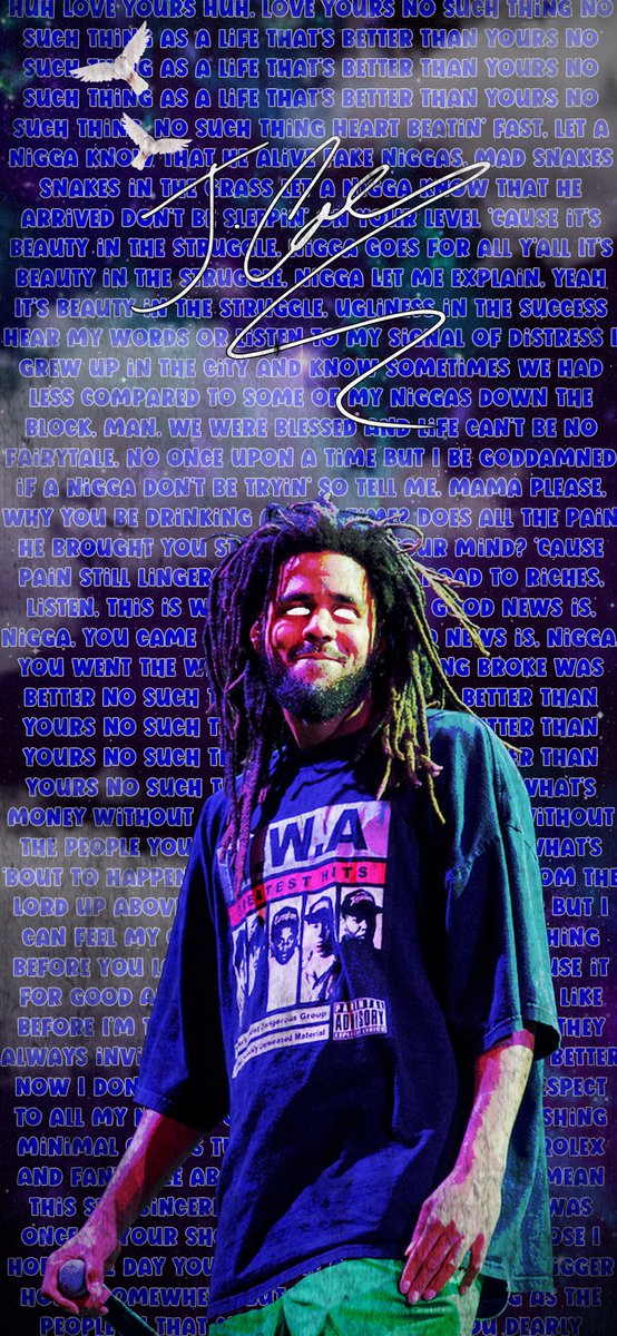 Ice_Tray_J's tweet photo. J COLE LOVE YOURZ LYRICS IPHONE BACKGROUND🔥💎 https://t.co/DJfs543wKl