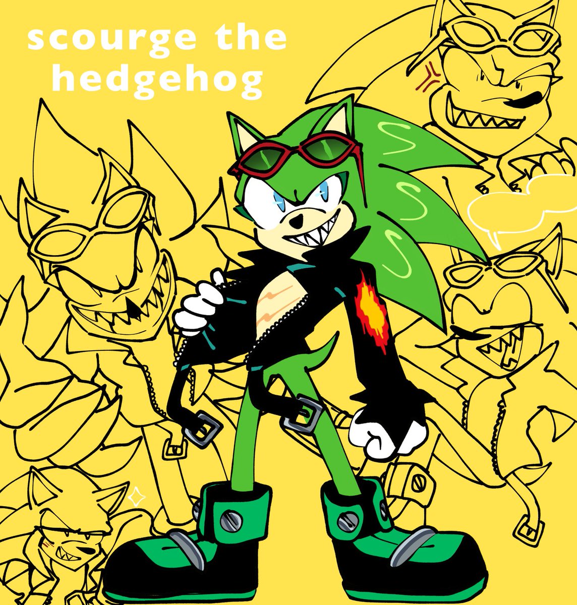 [archie sonic] scourge the hedgehog art