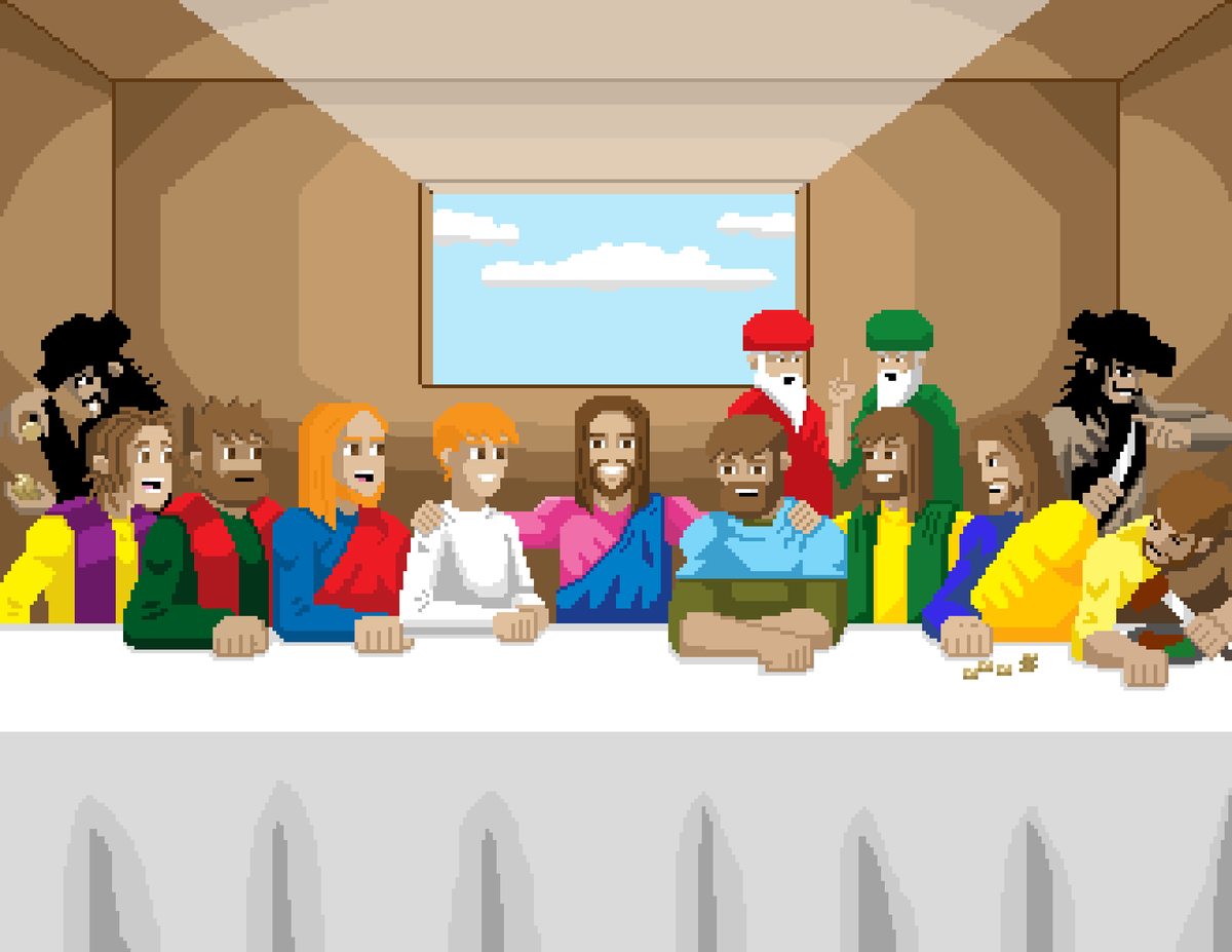 treasuretokens's tweet photo. PIXEL ART LAST SUPPER
1/1 nft available https://t.co/9Jcpmenub9 https://t.co/O1fD1XzHQD