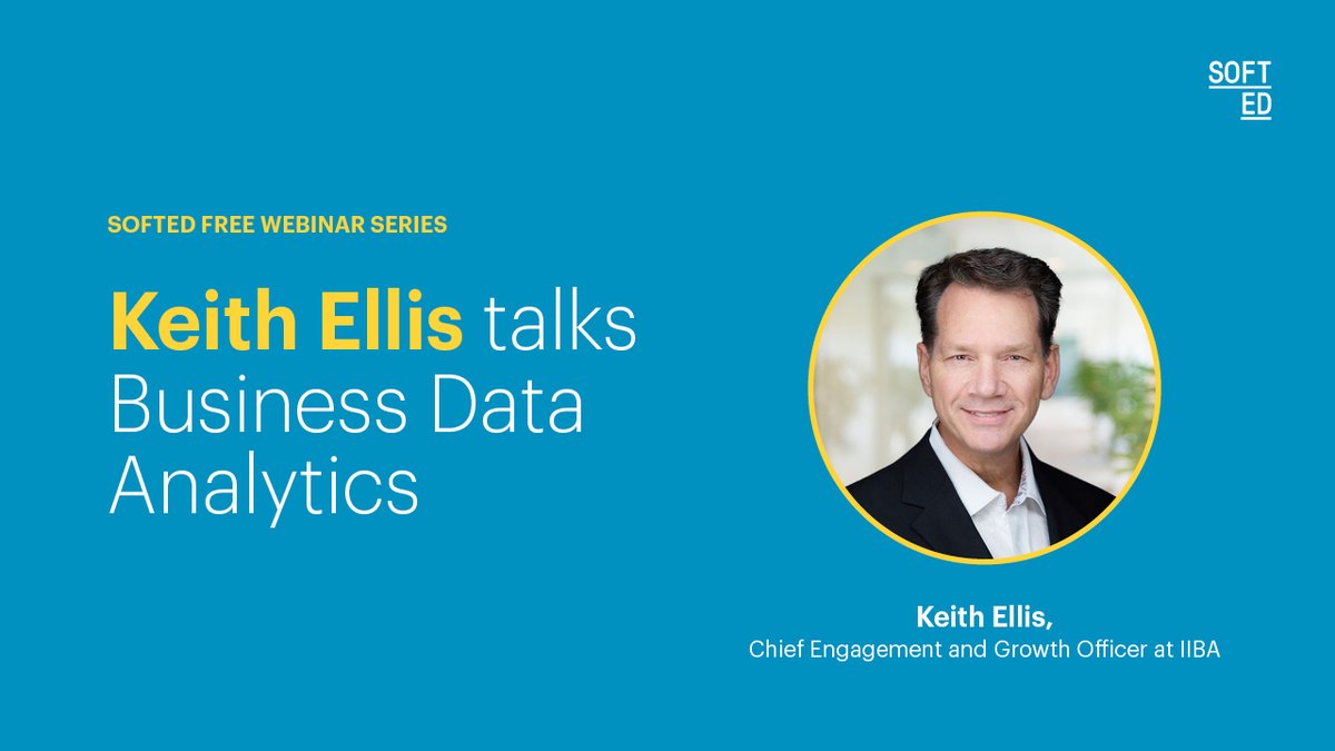 SoftEd (@softedhq) on Twitter photo Want to know how you can harness the power of data to predict the future of your business? We're excited to have Keith Ellis from the <a href="/IIBA/">International Institute of Business Analysis</a> joining us for this free #webinar on business data analytics. Click to register: softed.com/learning-hub/w… Want to know how you can harness the power of data to predict the future of your business? We're excited to have Keith Ellis from the <a href="/IIBA/">International Institute of Business Analysis</a> joining us for this free #webinar on business data analytics. Click to register: softed.com/learning-hub/w…