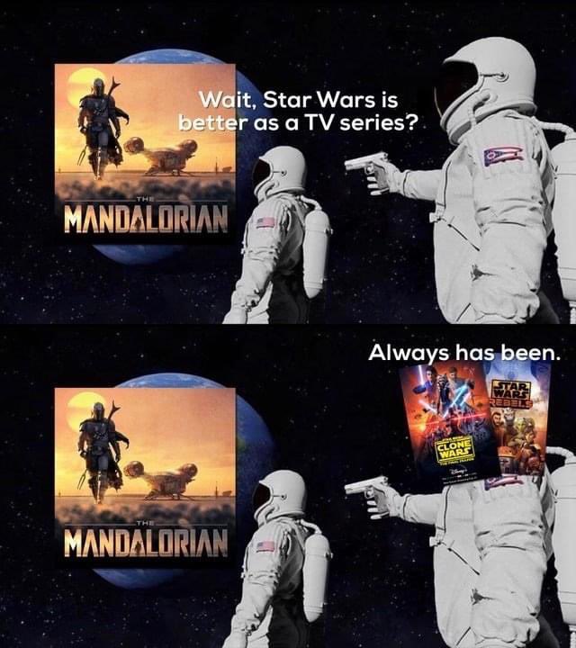 TheSWU's tweet photo. In this house we recognize #StarWars Television supremacy. 📺 https://t.co/XXIuX01DuP