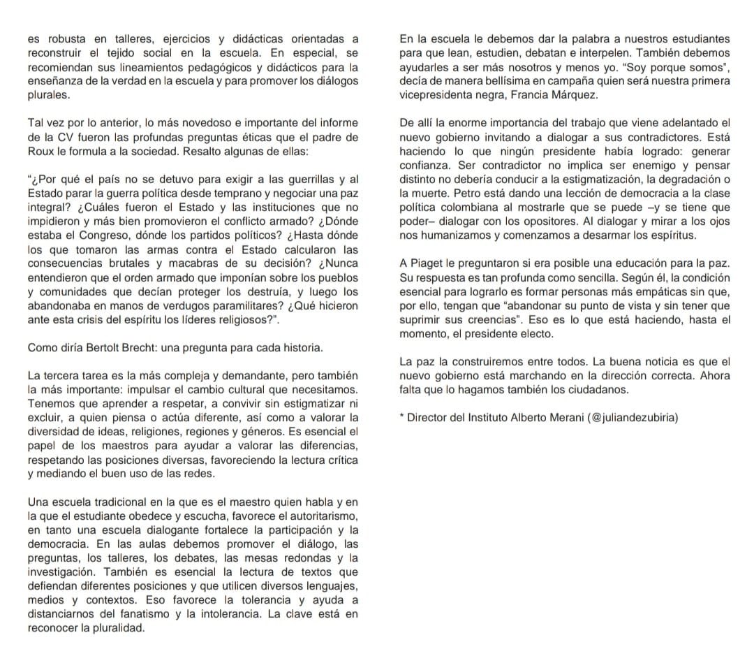 JULIAN DE ZUBIRIA tweet media