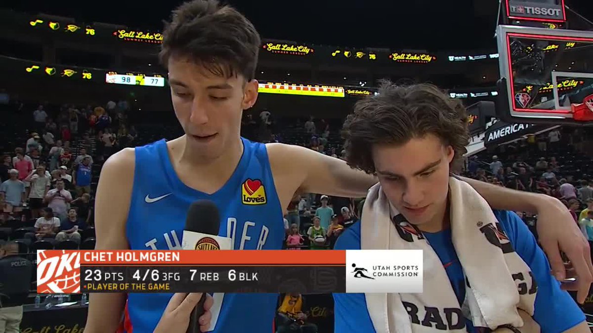 Chet’s final stat line in his summer league debut 😮‍💨

- 23 PTS
- 7 REBS
- 6 BLKS (summer league record)
- 4/6 3FG