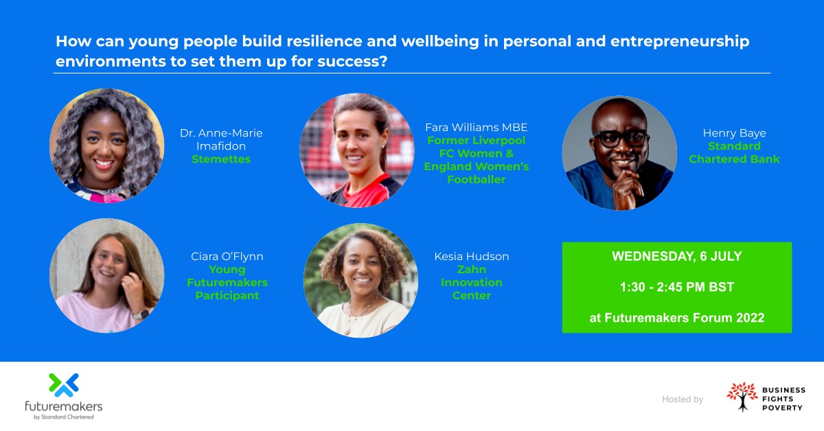aimafidon's tweet photo. The Futuremakers Forum is back, hosted by @StanChart and @FightPoverty. Join us to empower the next generation to learn, earn and grow. 💡💰📈
🎫 Register for free here: https://t.co/ZyVt2NutLU
#SDGs #BizForEquity https://t.co/YoZPm81CcZ
