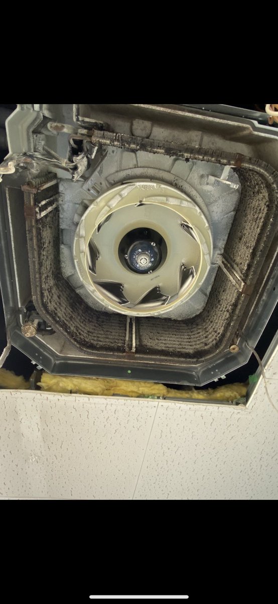 Denki_Chinen's tweet image. 三重県桑名市の工場にて業務用エアコンのクリーニングしました✨
掃除することで冷暖房の効果UP、それにより消費電力も抑えられしっかりメンテナンスすることによって本体寿命ものびます！これから夏も本番なので熱中症には気をつけましょう🥵