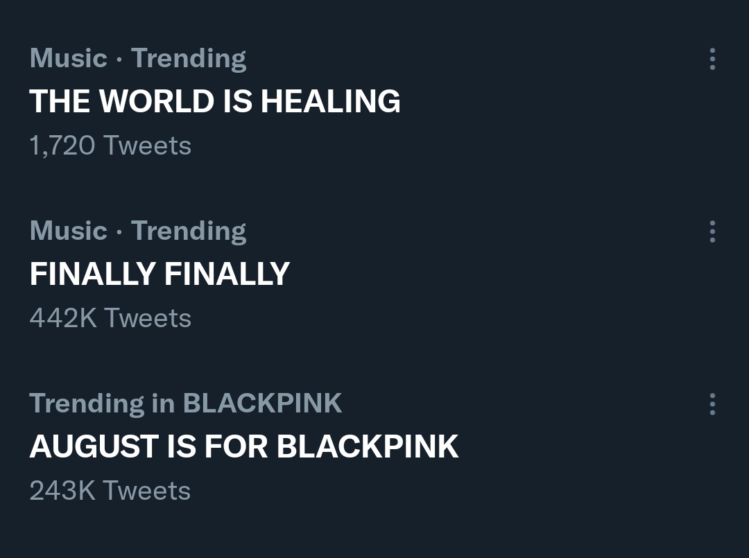 i_lilifan's tweet photo. MY TRENDS FOR YOU IS SUCH A MOOD 😭

AUGUST IS FOR BLACKPINK https://t.co/o6nc65mcVu