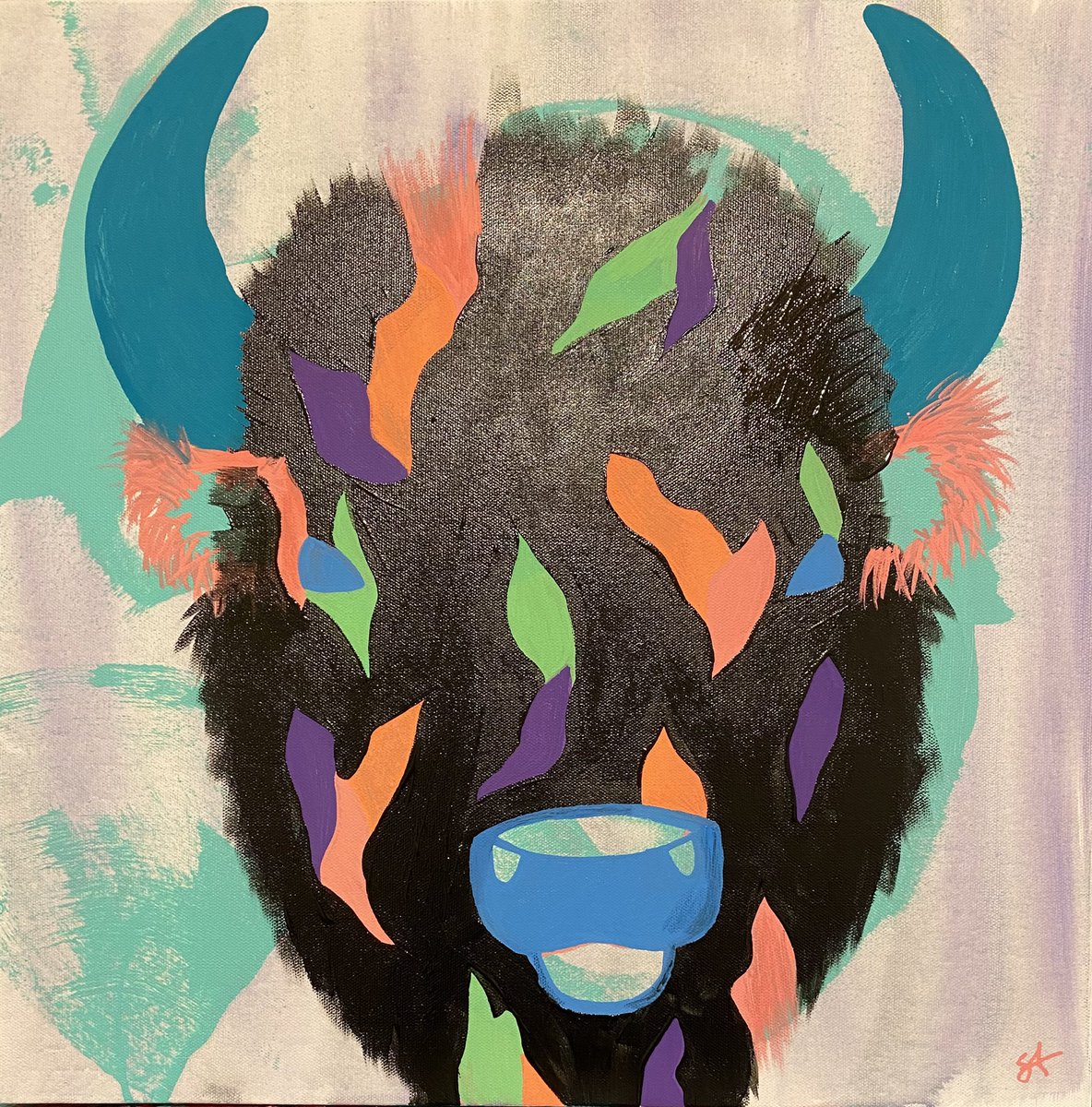 bearswillkillu's tweet photo. working on the nose still but. paint has to dry 😭 https://t.co/zaFLNkDvQq