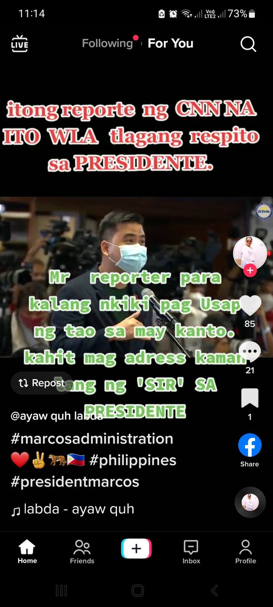 EstongPHx's tweet image. #cnnph reporter bastos ka daw magtanong...hala ng kalat na sila..bawat galaw at tanong ng mga report tiktok kagad, tas ung sagot ni PBBM wala sa tiktok...