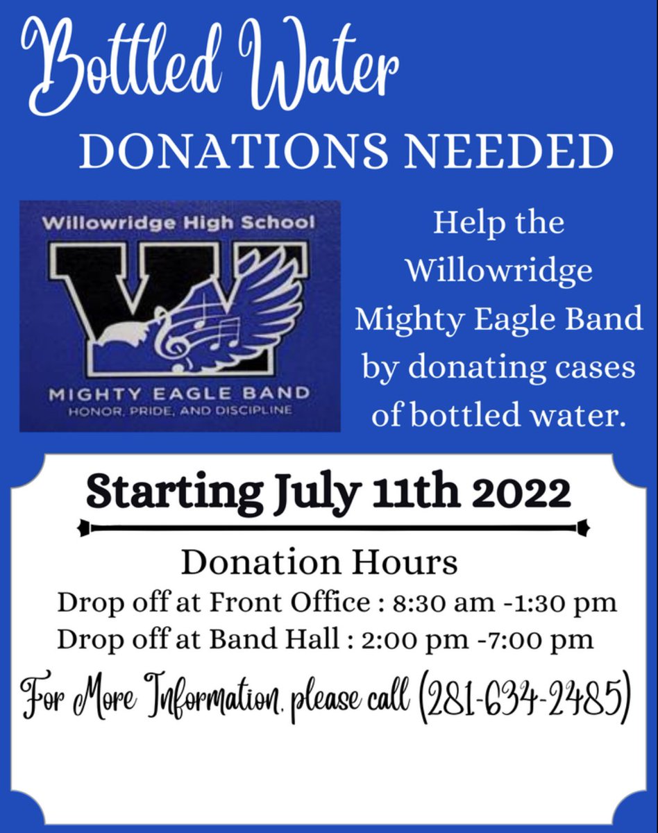 Water bottle donations needed! 💙