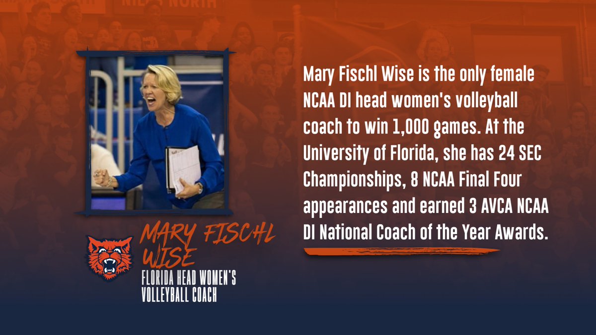 Evanston Athletics (@ethsports) on Twitter photo #TitleIXTuesdays
Mary Fischl Wise, ETHS 3-sport star (volleyball, basketball, softball), won 2 #B1G Championships as setter <a href="/PurdueVB/">Purdue Volleyball</a> and is entering her 36th year as NCAA DI head women's volleyball coach with the last 32 <a href="/GatorsVB/">Gators Volleyball</a>!!! <a href="/GatorMary/">Mary Wise</a> <a href="/AVCAVolleyball/">AVCA</a> <a href="/NCAAVolleyball/">NCAA Women's Volleyball</a> #TitleIXTuesdays
Mary Fischl Wise, ETHS 3-sport star (volleyball, basketball, softball), won 2 #B1G Championships as setter <a href="/PurdueVB/">Purdue Volleyball</a> and is entering her 36th year as NCAA DI head women's volleyball coach with the last 32 <a href="/GatorsVB/">Gators Volleyball</a>!!! <a href="/GatorMary/">Mary Wise</a> <a href="/AVCAVolleyball/">AVCA</a> <a href="/NCAAVolleyball/">NCAA Women's Volleyball</a>