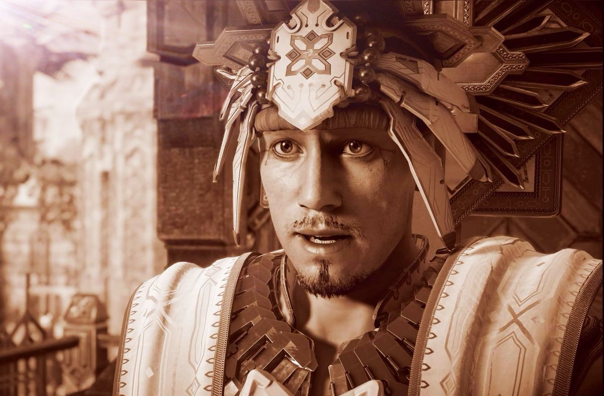CosmicClaireA's tweet photo. I don't usually do this but thought I'd have a go this month with my #VirtualPhotography...
#JulyDechART 5th - 'Voice' 🤫
#sunking #Avad from #HorizonZeroDawn #HZD, the voice of Meridian City. (I love his soft spoken voice)
#hzdphoto #BeyondTheHorizon #dechart #DechartGames https://t.co/nRq3atngtn
