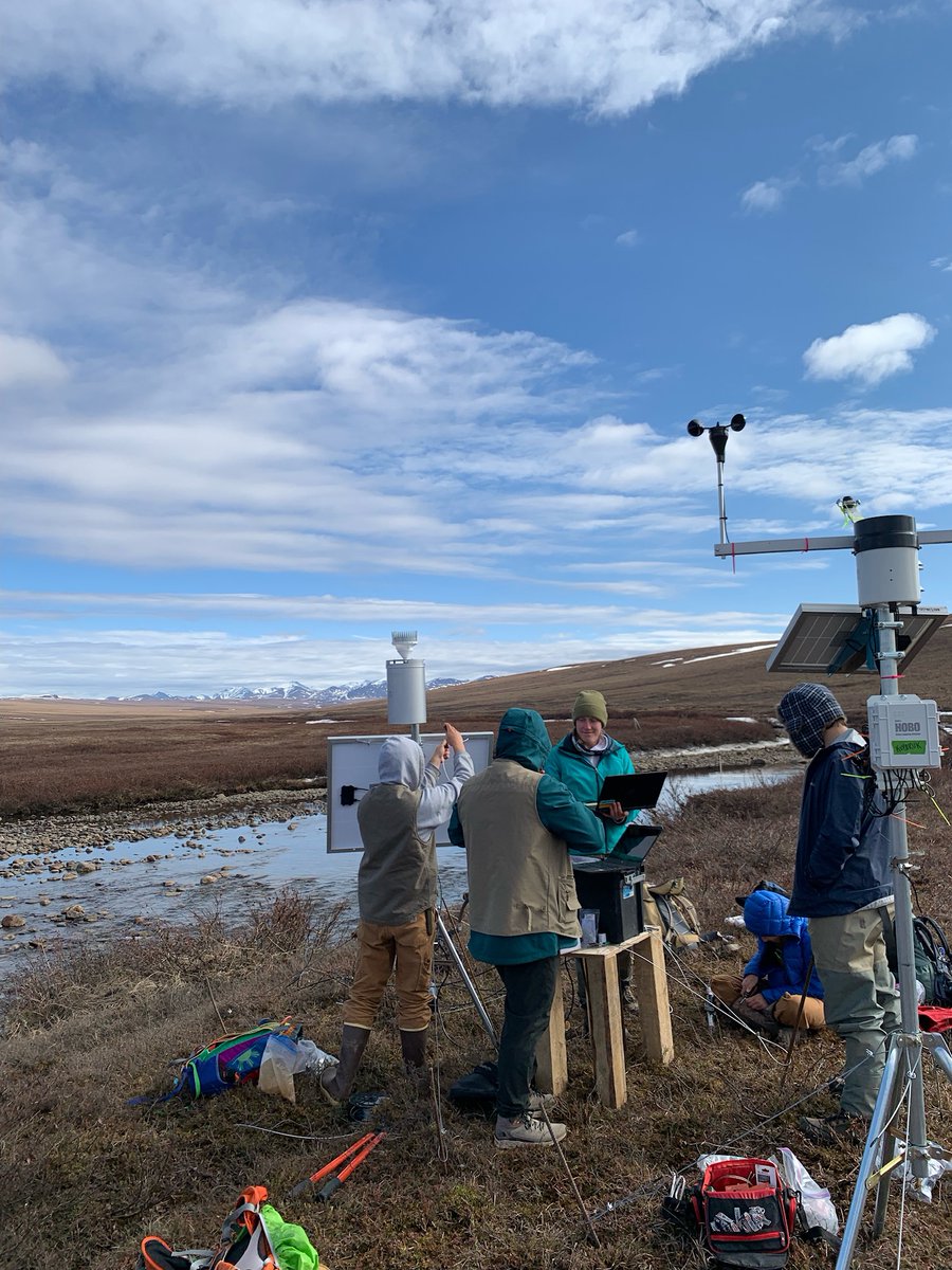 abigail_rec's tweet photo. Day 47 in the Arctic: The #RIOS team has syringe filtered ~400 liters of water, placed over 40 sensors throughout 5 watersheds, and 5/7 team members have already topped their waders. Data not available for number of field Snickers consumed, but can imagine it's embarrassing. https://t.co/xR9gOl7HL7