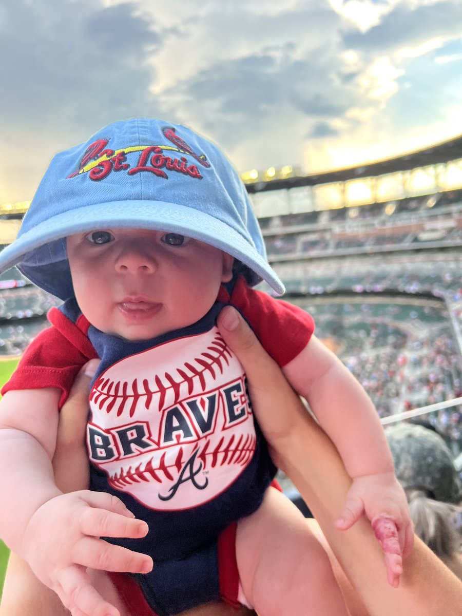 When your dad is a <a href="/Cardinals/">St. Louis Cardinals</a> fan but your mom is a <a href="/Braves/">Atlanta Braves</a> fan. #STLCards #ForTheA